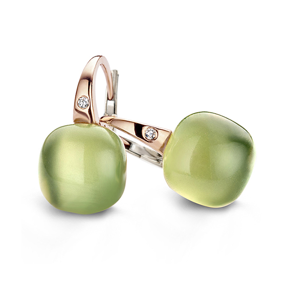 Bigli - Green aventurine earring