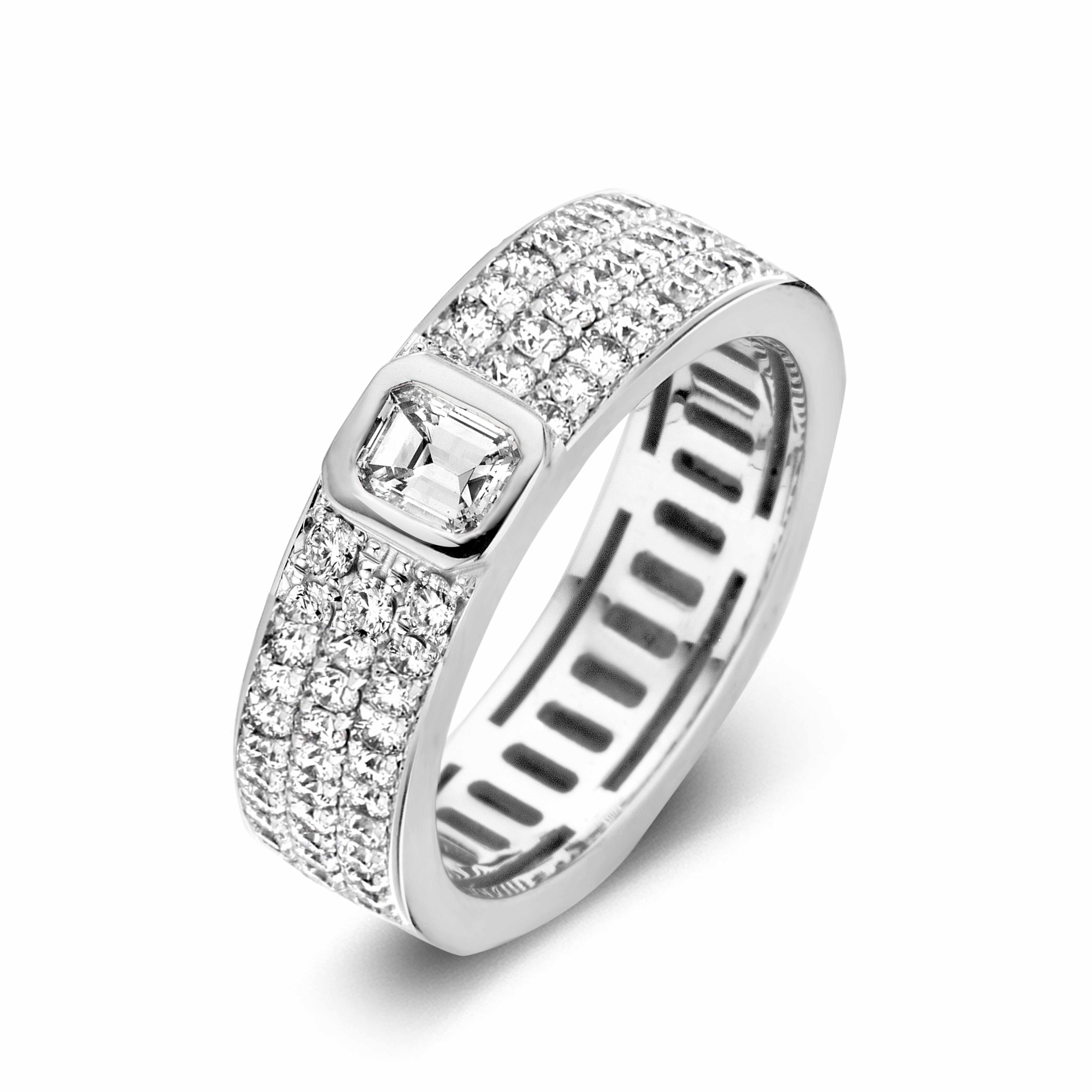 Antonellis - Grace ring emerald + diamant