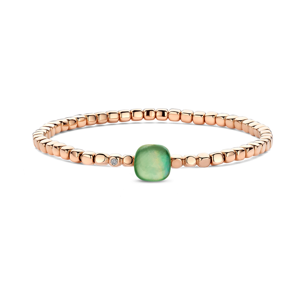 Bigli - Mini Sweety Stretch Bracelet with green aventurine for ever